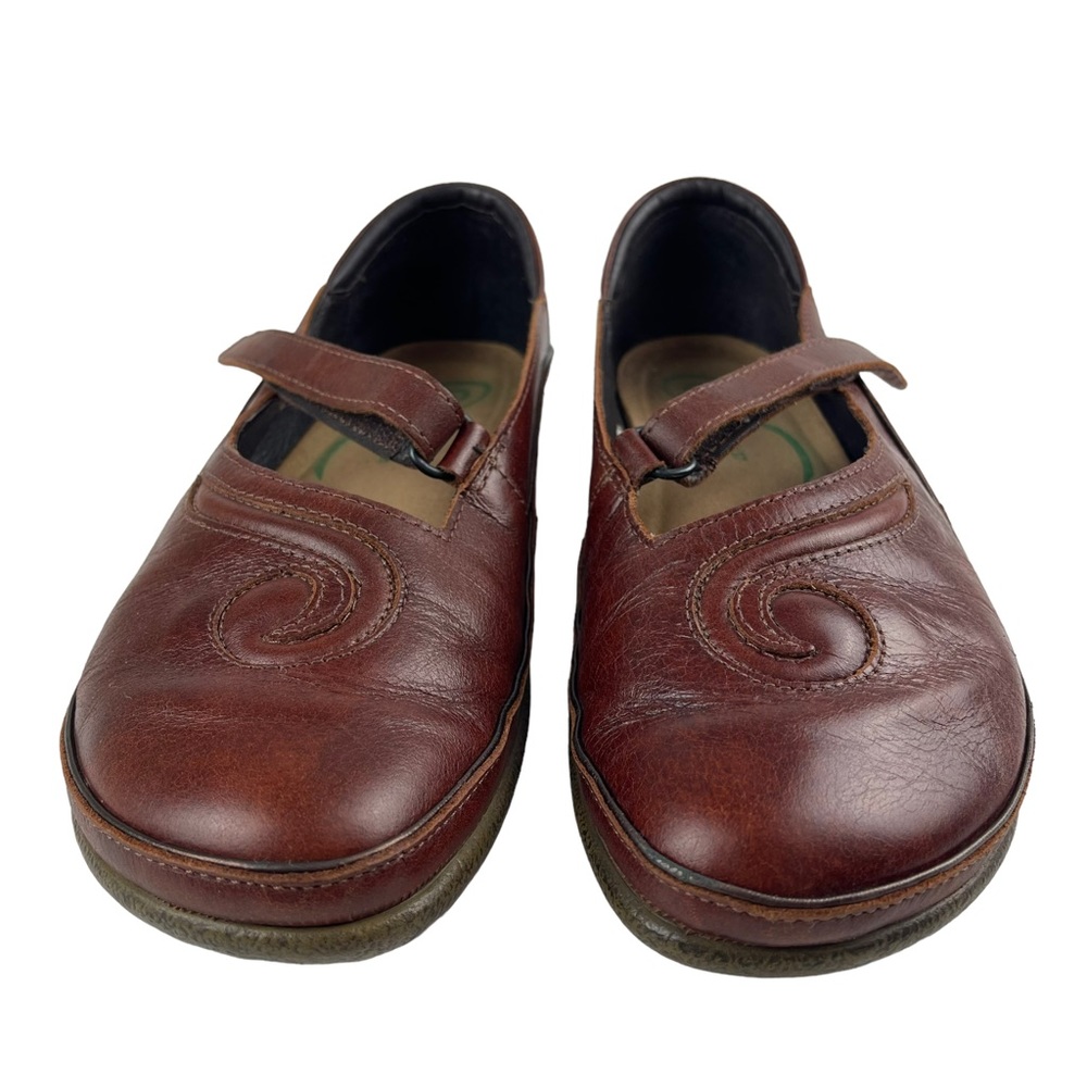 Women's Naot Matia Luggage Brown Leather Mary Jane Shoes Size 37 (US 6-6… - Picture 5 of 9